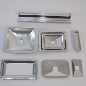 Custom aluminum street light reflectors Street light aluminum housing parts Precision aluminum reflector plates for street lamps Customized aluminum sheet for street light fixtures