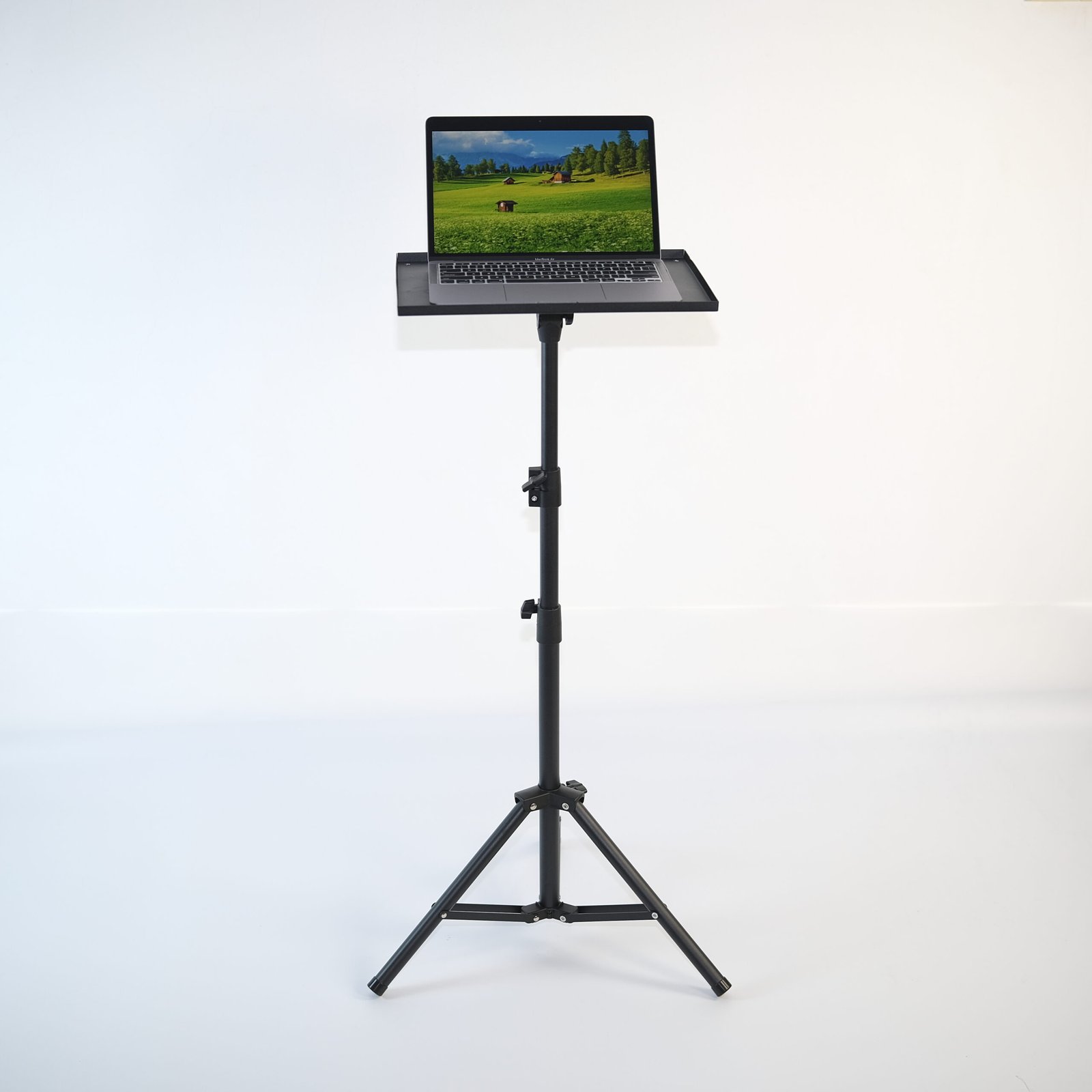 Adjustable Tripod Laptop Stand – Portable Ergonomic Workstation for Home, Office & Presentations